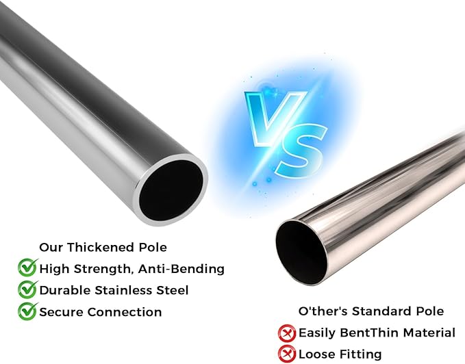 Window Cleaning Kit 10Ft Window Squeegee with Extension Pole Window Washing Kit Squeegee for Window Cleaning Window Cleaner Tool for Indoor Outdoor High Windows Glass