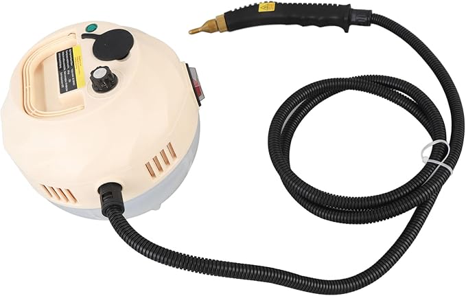 Dioche Handheld Steam Cleaner Powerful 1500W Fast Heating 15s Multi Purpose Portable Steamer for Kitchen Bathroom Tile Cleaning with 3 Brush Heads ABS Material (US Plug 110V)
