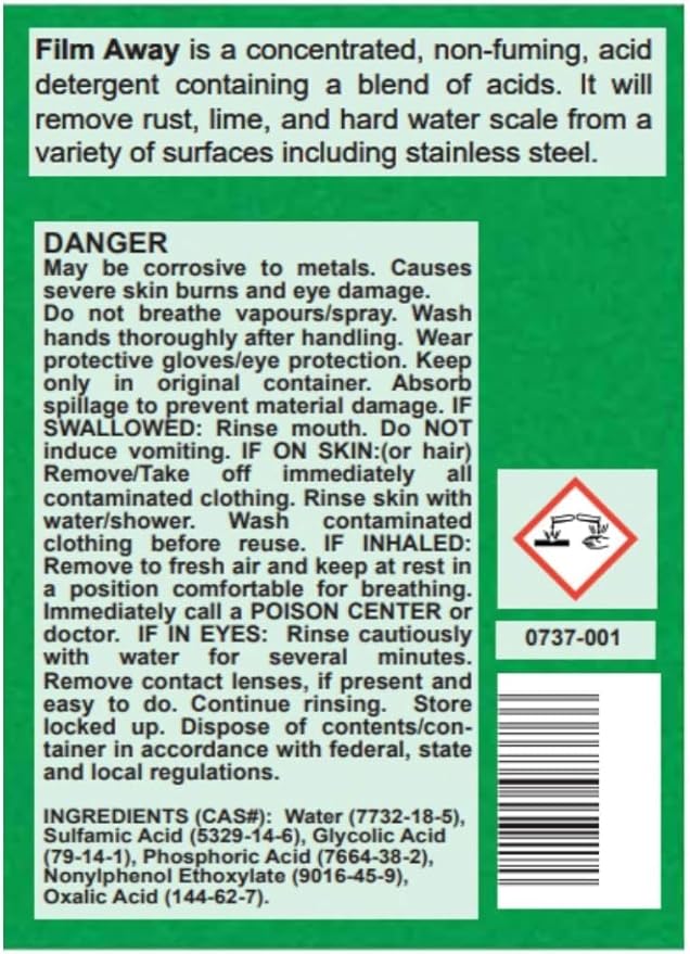 Detco-Instant Toilet Tank Concentrate Cleaner Removes Calcium Lime Rust and Hard Water Stain &amp Bathroom Cleaner. - 128 oz.