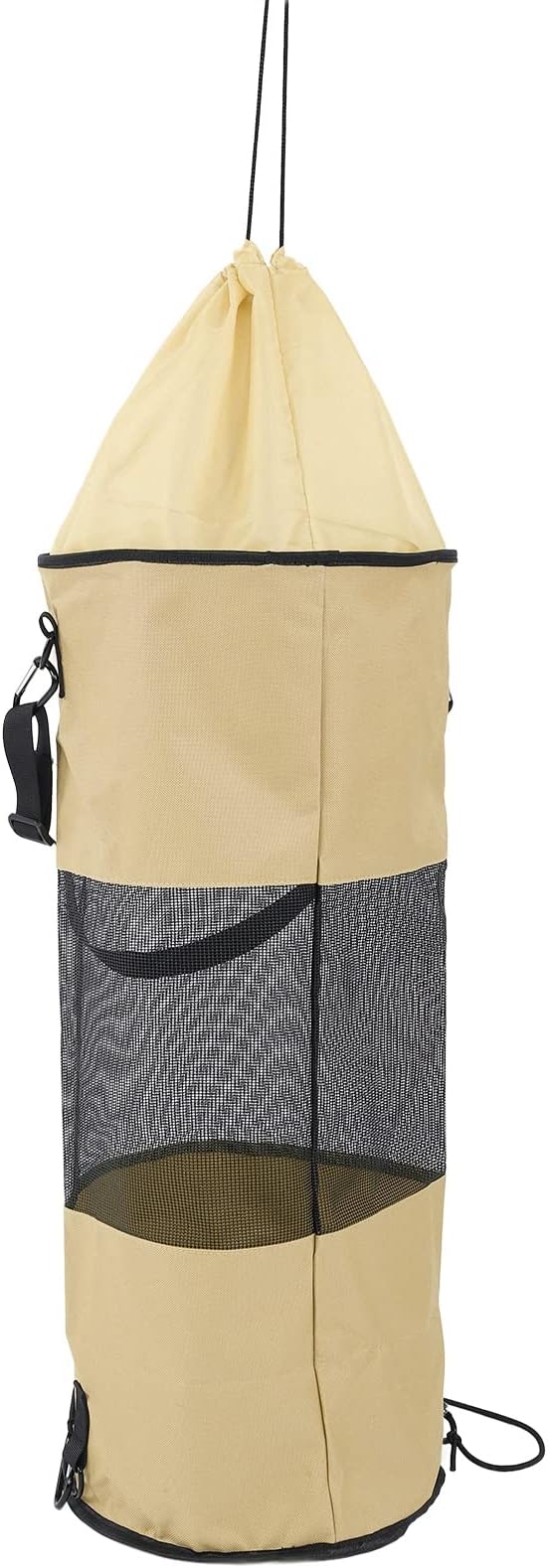Reusable Boat Trash Bag Waterproof Mesh Garbage Bag for Boat Outdoor Camping Kayaking with Elastic Top and Sturdy Buckle Strap for Secure Mounting