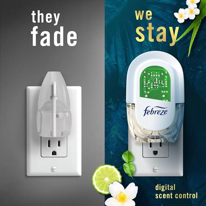 Feb-reze Luxe Plug Dual Refill Air Freshener - Rainforest - 1.75 fl oz - 2 count