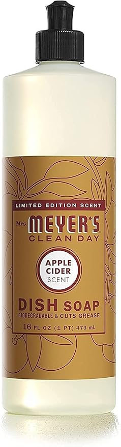 Mrs. MEYER'S Liquid Dish Soap Variety Pack 1 Apple Cider 1 Mum 2 CT