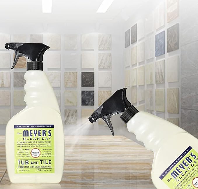 Mrs. Meyer's Tub and Tile Cleaner Lemon Verbena - (Case of 6 - 33 fl oz)