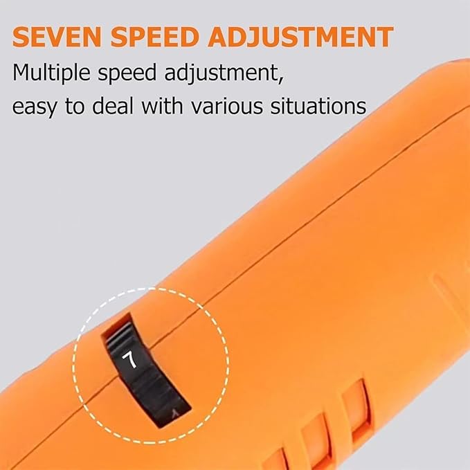 Electric Handheld Ceramic Tile Grout Cleaning Machine 90° Angled Floor Seam Opener 7-Speed Variable 200-18000 RPM Multi-Functional Tool for Seam Cleaning and Rust Removal