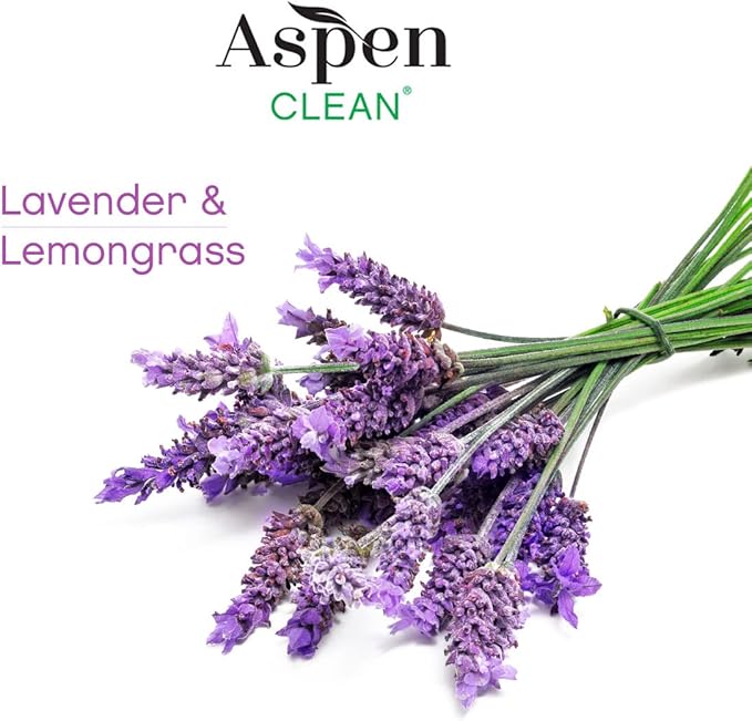 AspenClean | Laundry Pods | Lavender and Lemongrass | Made for Sensitive Skin | Zero Plastic | Non - Toxic | 100% Natural | EWG Verified - 36 Count