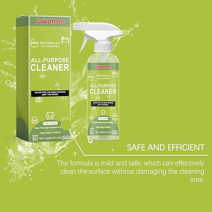 Multi-Purpose Cleaner Spray - Removes Grease &amp Stubborn Stains For Kitchen Bathroom Home Surfaces(2PCS)