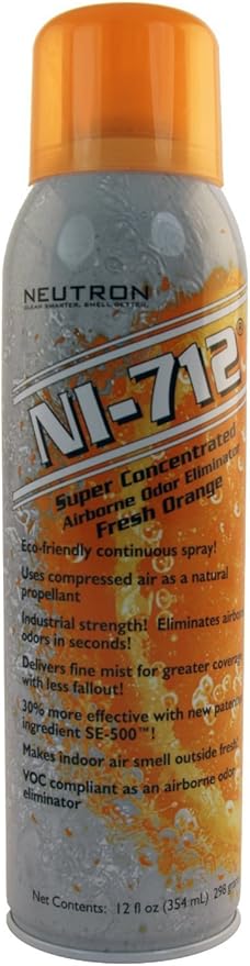 NI-712 Odor Eliminator Orange Continuous Spray 1 Can 0.8 lbs/14 oz(397g)