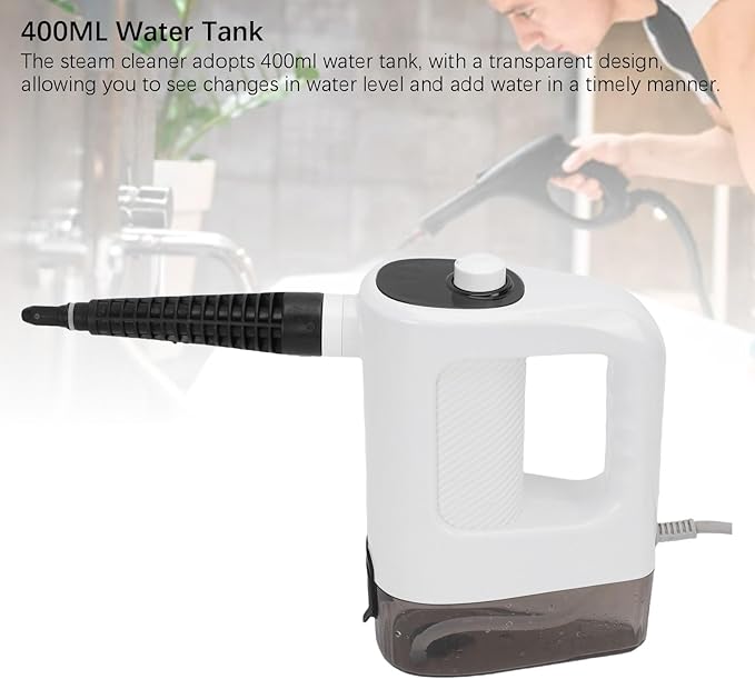Steam Cleaner Handheld with 12 pcs Accessories Multi Purpose Steamer for Home Use Upholstery Car Floor Grout and Tile (US Plug 110V)