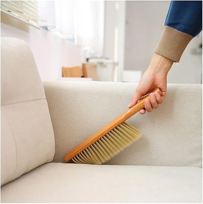 Soft Cleaning Brush Wood Handle Hotel Family Clothes Dust Hair Sofa Bed Sheets Bedspread Carpet Cleaning Counter Brush Hand Broom