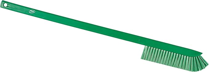 Vikan 41972 Ultra-Slim Cleaning Brush with Long Handle 23.62 Medium Green