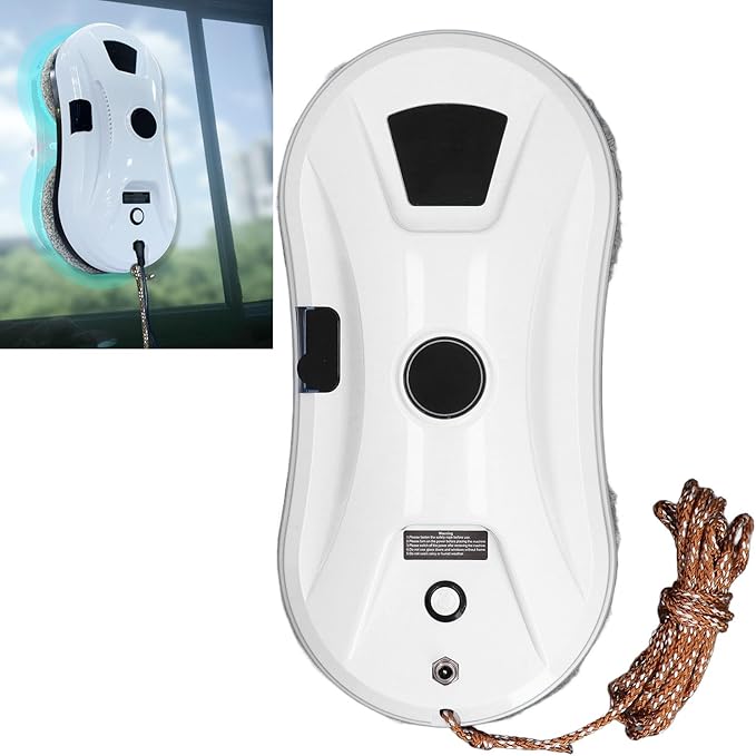 Zunate Window Cleaning Robot Glass Cleaning Robotic with Automatic Water Spray 5600Pa Strong Suction Smart Window Cleaner with Remote Control for Interior/Exterior (US