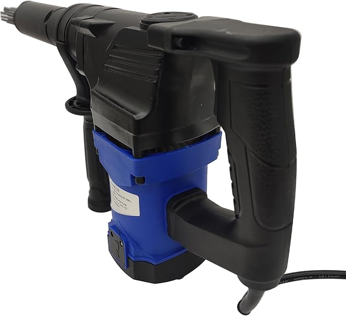 Electric Needle Scaler Gun 110V/1100W Industrial Rust Remover with 3200-3400 BPM Includes 100 Needles &amp 30 Min Max Runtime Portable Descaler for Metal Weld Slag &amp Ship Maintenance