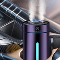 Smart Car Air FreshenerCar Air Freshener Diffuser with Humidifier Auto On/Off3 Mode Adjustable (Purple L)