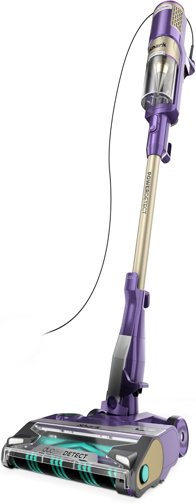 Shark POWERDETECT Ultra-Light Corded Stick Vacuum with DuoClean Technology Self-Cleaning Brushroll for No Hair Wrap Anti-Allergen Complete Seal and Odor Neutralizer Technology HZ4002