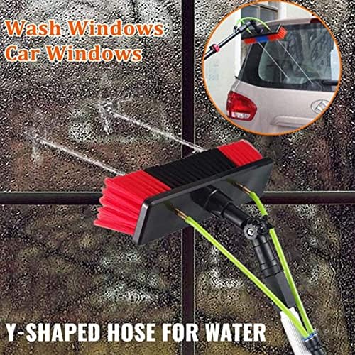 Glass Cleaning Brush Home Water Fed Telescopic Pole Kit Solar Panel Brush Rotating for Photovoltaic PanelSolar Panel Cleaning Brush with Telescopic Pole 3.6-11M Water Fed Rod for Efficient