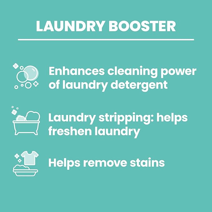 20 Mule Team All Natural Borax Detergent Booster &amp Multi-Purpose Household Cleaner 65 Ounce 4 Count