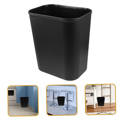PRETYZOOM Space Saving Garbage Can for Compact Trash Bin for Under Desks and Narrow Spaces Easy to Clean Wastebasket for and Kitchens