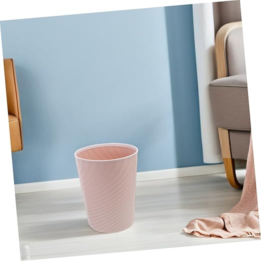 STOBAZA 2pcs Small Plastic Trash Can Wastebasket No Lid Design Garbage Bin Container for Bathroom Office Bedroom Living Room Office Kitchen