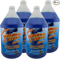 Quality Chemical Window &amp Glass Cleaner - Fortified with Ammonia for Sparkling Film-Free and Dust Resistant Glass Surfaces - Pleasant Fragrance - Ready to Use 128 oz (Pack of 4)