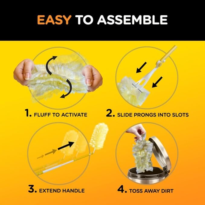 Swiffer Duster Heavy Duty Starter Kit with 2 Refills