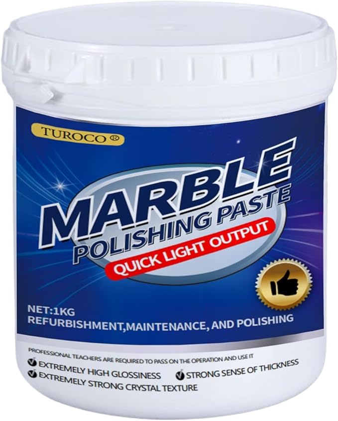 Marble Polishing Paste Polishing Compound – Quartz Cleaner Countertop Granite Cleaner &amp Marble Sealer and ProtectorPolishing kit For Marble Countertops Floors Walls 2.2LB