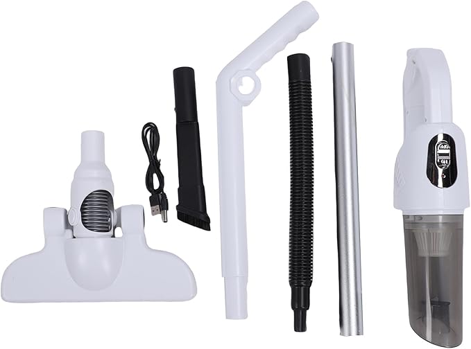 Focket Cordless Vacuum Cleaner 2 in 1 Handheld Stick Vacuum 20000Pa Strong Suction 30 Minutes Runtime with Crevice Tool for Pet Hair Carpet Hardwood Floor
