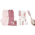 Momcozy Swaddles for Newborns 0-3 Months Helps Reduce Startle Reflex Newborn Registry Gift Set with Baby Bottle Brush Kit for Bottles Breast Pump Parts &amp Nipples