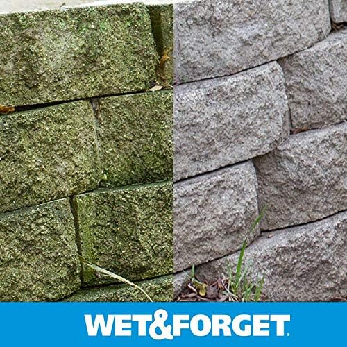 Wet &amp Forget Outdoor Moss Mold Mildew &amp Algae Stain Remover Multi-Surface Cleaner Xtreme Reach Hose End Refill 48 Fluid Ounces
