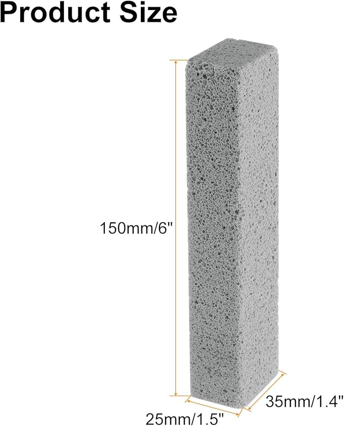 HARFINGTON 16pcs Natural Pumice Stone Toilet Bowl Cleaner Pumice Stone for Hard Water Marks Cleaning on Toilets Grills Tiles Grout Sinks Bathtubs Pools Gray
