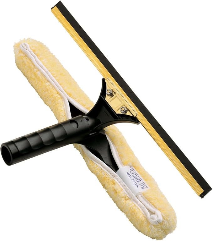 Ettore 71180 Backflip Window Squeegee 18 Inch Gold Black