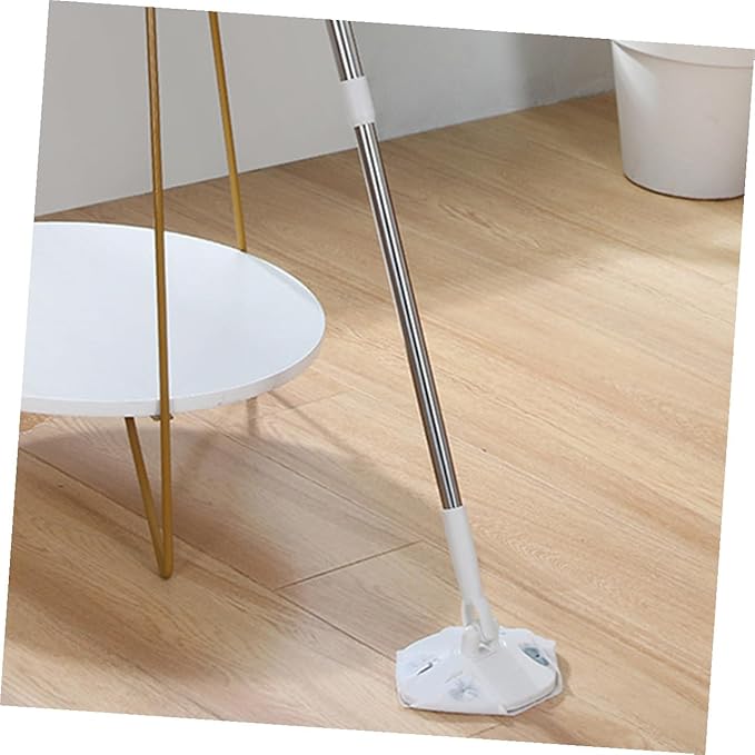 NOLITOY Rotatable Dust Mop with Retractable Handle Household Floor Cleaning Dry Mop for Home Use White Cleaning Tool