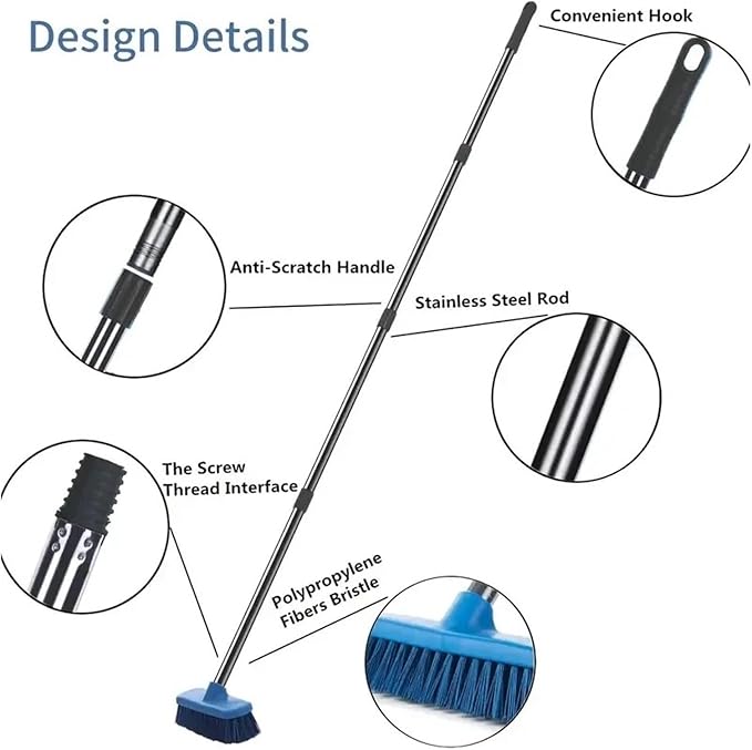 for Home Cleaning Toilet Tile Seam Cleaner Wall Wash Ground Long Handle Bathroom Floor Brush
