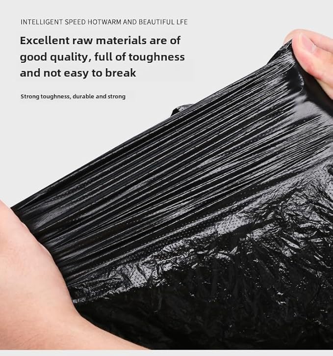 45-50 gallon 39.37 inches wide x 47.24 inches high Large garbage bag thick and oversized hotel oversized plastic bag disposable commercial and household use (80 pieces).