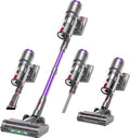 OXVAC Cordless Vacuum Cleaner 60KPa 650W Stick Vacuum with 80Mins Runtime Smart AUTO Mode Anti-Tangle Brush Self-Standing Vacuum Cleaner for Home Pet Hair Carpet &amp Hardwood Floor Purple