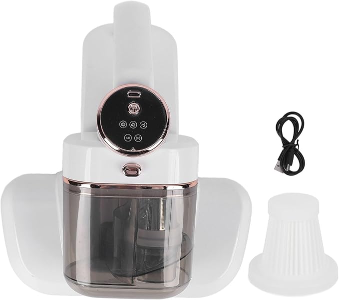 Bed Mattress Vacuum Cleaner 10000Pa Strong Suction Handheld Bed Steamer Couch Steam Cleaner with 400ml Dustbin for Pillows Sheets Sofa Plush Toys