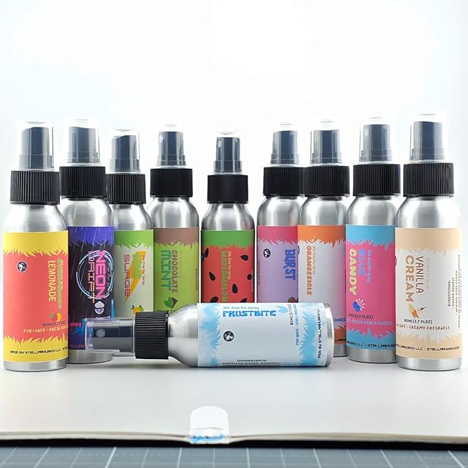 Fursuit Spray - Fur &amp Costume Spray - Watermelon - IPA-Free Fabric Freshener for Fursuits &amp Cosplay | Long-Lasting Scent | 80 mL Aluminum Bottle
