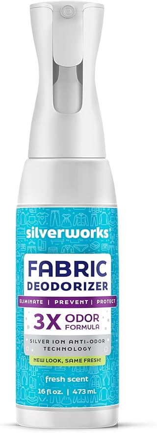 Fabric Spray Odor Eliminator For Home - Powerful Natural Silver Ion Deodorizing Technology - Clothes Furniture And Couch Deodorizer Odor Eliminator And Refresher Spray -16.9oz