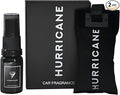 HURRICANE Car Air Freshener Black – Long Lasting Natural Luxury Scent Hanging Leather &amp Oak Moss Fragrance Accessories Automotive Refresher Refillable Car Perfume Spray for Men and Women