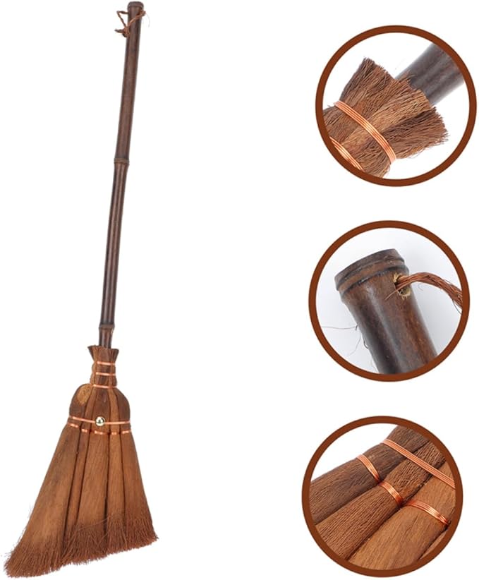 2pcs Mini Hand Broom Set Boys and Girls Cleaning Broom Natural Bristles for Boys and Girls Cleaning Tool Indoor Outdoor Use