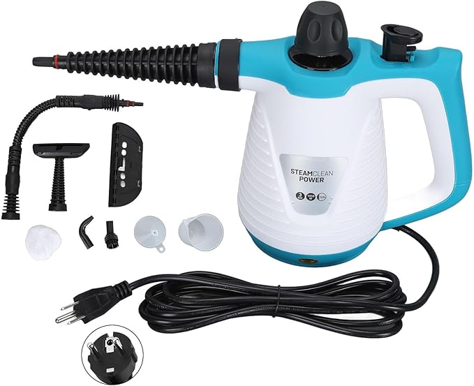 350ml Handheld Steam Cleaner Surface Steam Cleanerr Fast Heating Efficient Steamer Cleaning Machine Portable for Range Hood Kitchen BathroomSteam Cleaners for Home Use(US Plug)