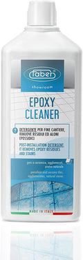 FABER Epoxy Remover – Epoxy Resin Haze Remover and Post Construction Cement Grout Cleaner to Renew Refresh &amp Restore Natural Shine of Porcelain Ceramic Tile Floor - Heavy Duty Alkaline Compound