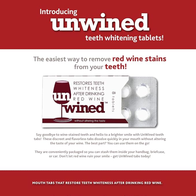 Wine Lover's Stain Removal Kit - Red Wine Stain Remover &amp Teeth Whitening Tablets