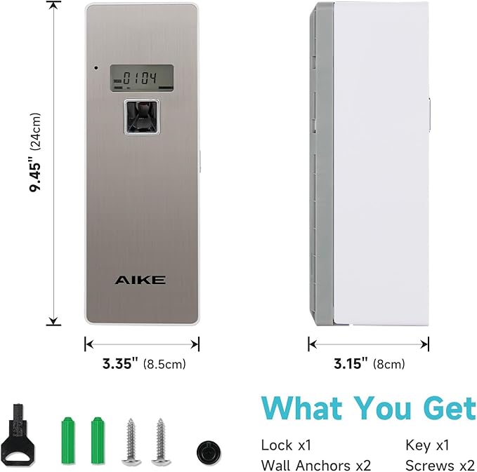 AIKE Automatic Air Fresheners Spray Dispenser – Programmable(Compatible with Glade Automatic Air Freshener Refills 269 ml) – Ideal for Office Airports Gyms Home Brushed Finish AK1801