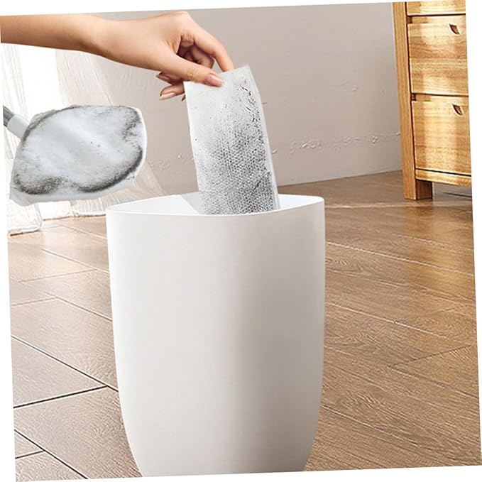 Rotatable Dust Mop with Triangular Microfiber Head White Extendable Handle Household No-wash Cleaning Mop for Floor and Desktop Dust Removal