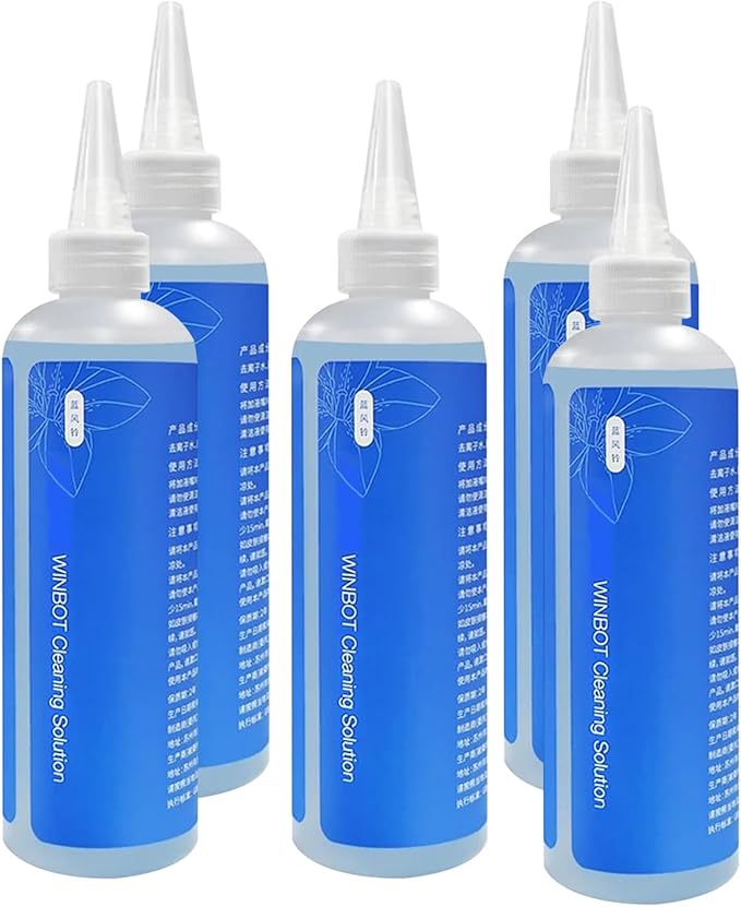 230ml Window Cleaning Solution - Compatible with Ecovacs Winbot W2 Omni/W2 Pro Omni/W2 Pro/W1/W1 Pro/W1s/Mini Robot Cleansing Fluid &amp Agent(5pcs)
