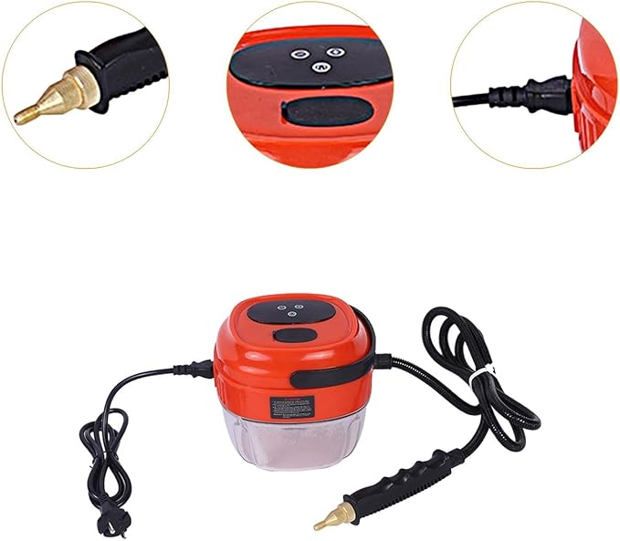 Handheld Cleaner with 6 Levels of Adjustment and Brush Touch Screen High Temperature Cleaning Steamer for Grout