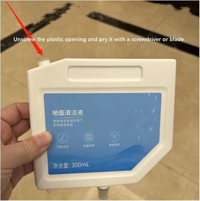 Compatible for Dreame L10s Ultra S10 Pro PlusVacuum Cleaner Spare Parts Fluid 300MLFloor Cleaning SolutionVacuum Cleaner Accessories Vacuum Cleaner Cleaning Solution (Color : 500ML 2PCS)