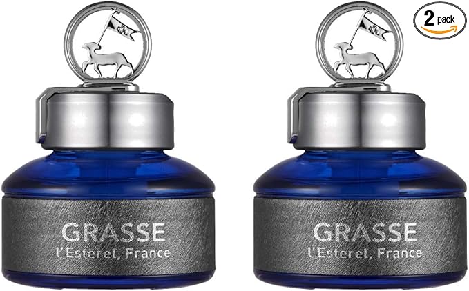 Bullsone Grasse L'esterel Natural Car Air Fresheners Luxury Car Perfume - Naples Blue Scent (2 Pack)