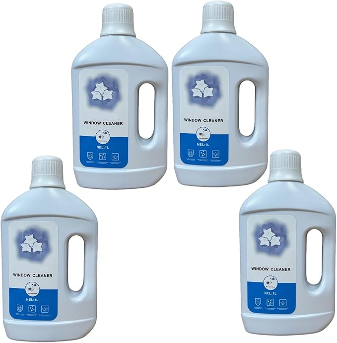 4-pack Window Cleaning Solution Compatible With ECOVACS Winbot W2SPRO/W1S/ W1PRO/W1/W2//W960/W880/W836/W855/W835/W860/W850/W920
