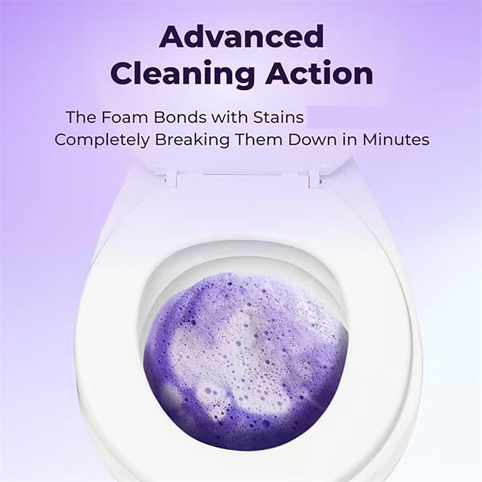 Upgrade Toilet Bowl Cleaner for Sparkling Clean Touch Free Foaming Cleaning Powder (2pcs)